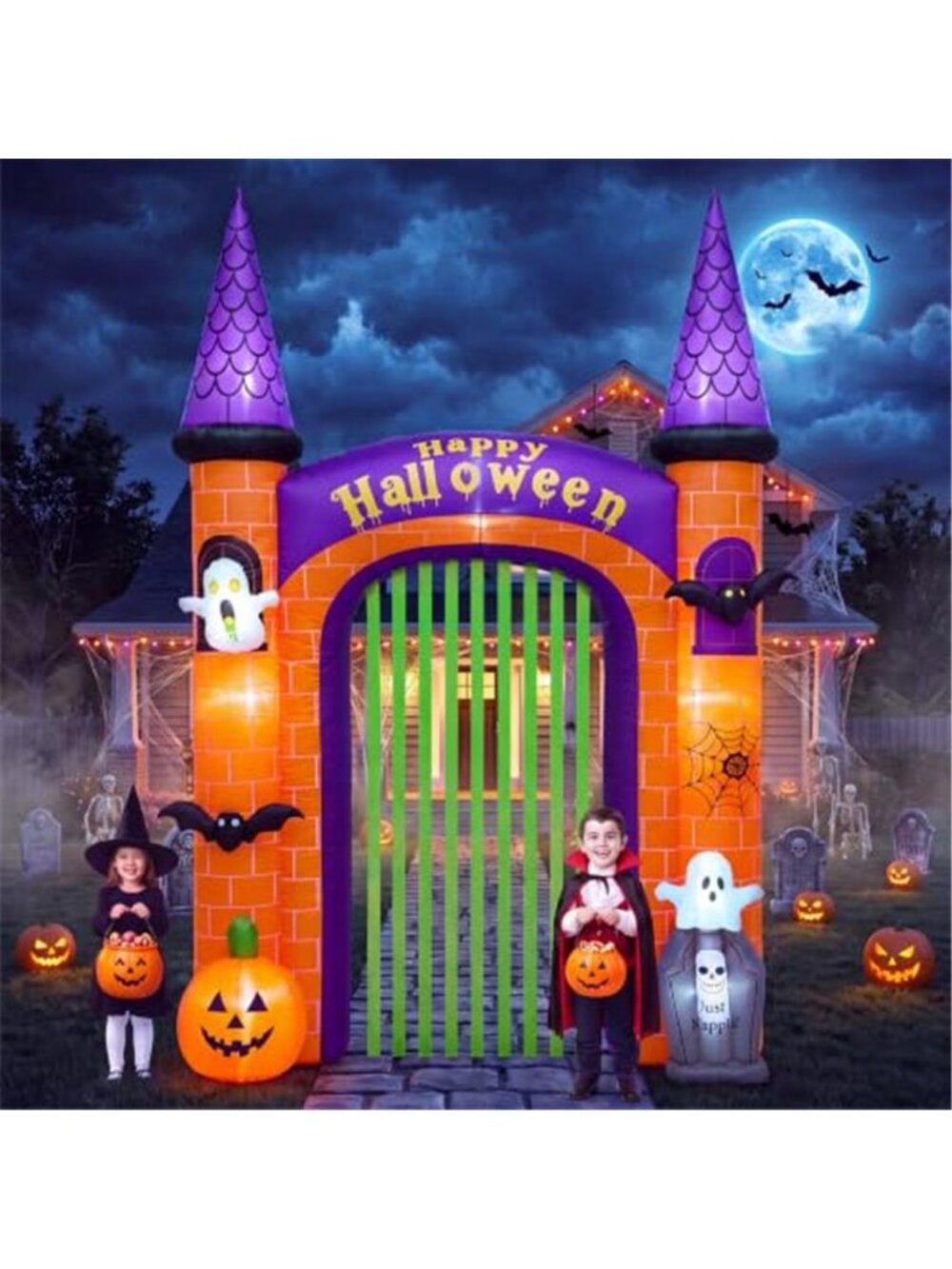 10.8FT Halloween Inflatable Archway Outdoor Decoration Halloween Arch